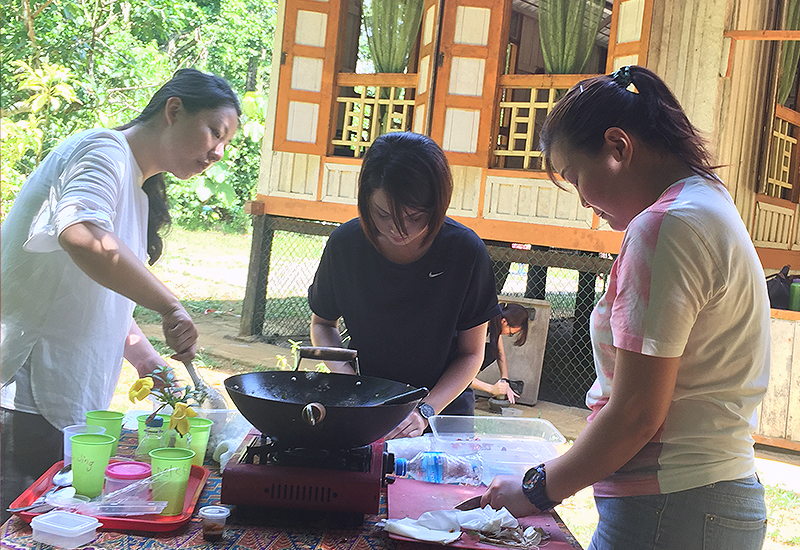 malay cooking class on pulau ubin